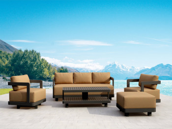 GRANADA ALUMINUM DEEP SEATING 5-PC SET